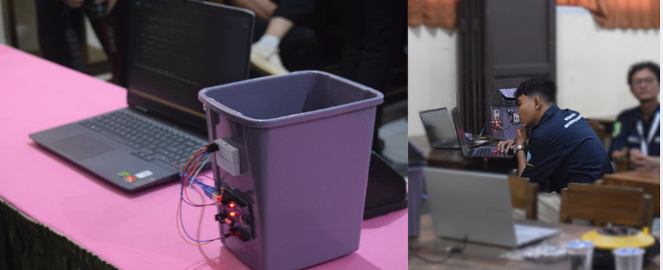 Smart Trash Can Arduino IoT Prototype Preview